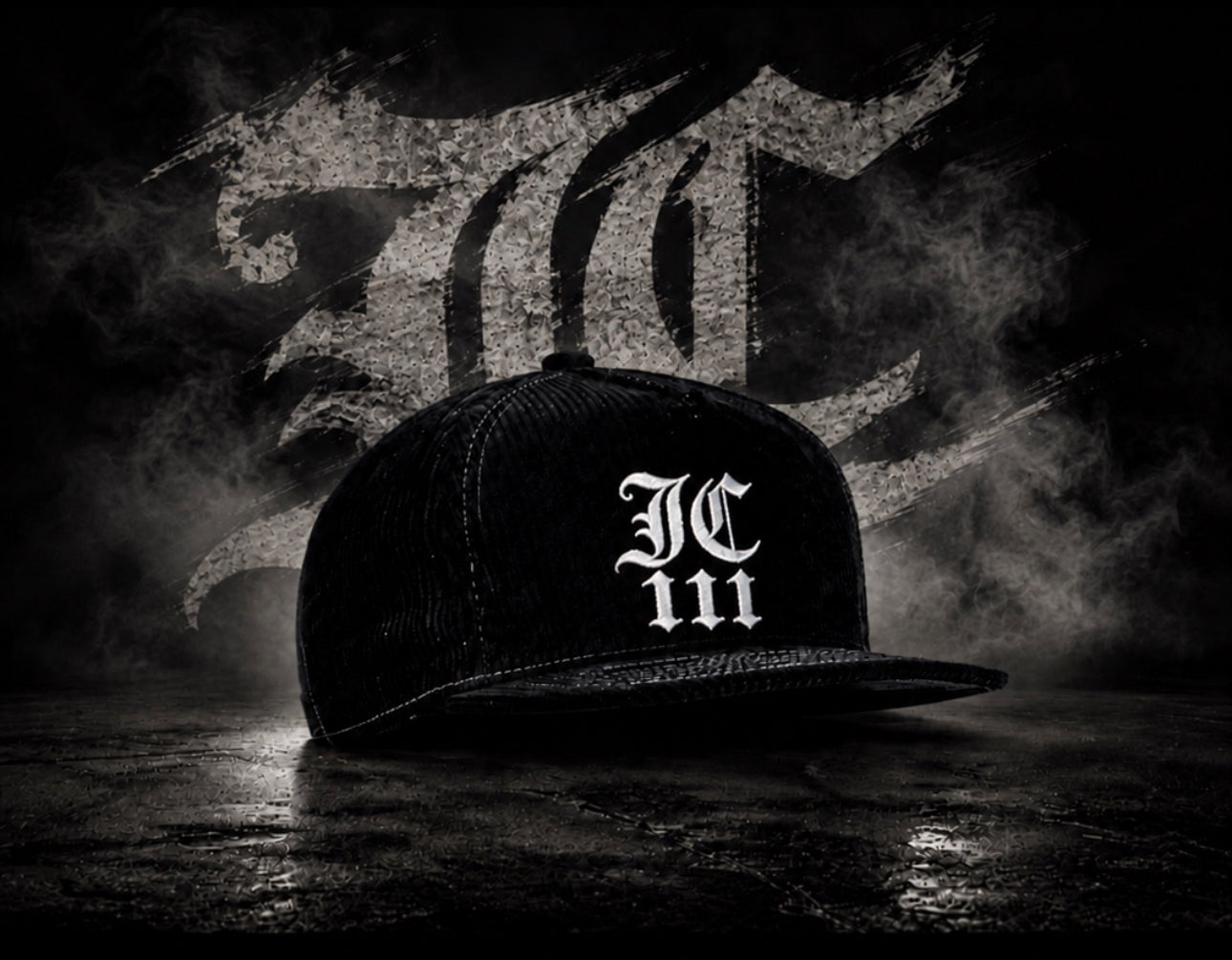 JC111 Corded Hat - Black